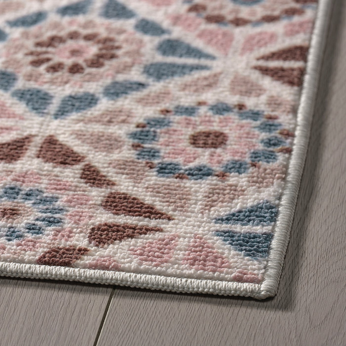 SJÖINGENJÖR rug, low pile, beige/brown, 80x150 cm