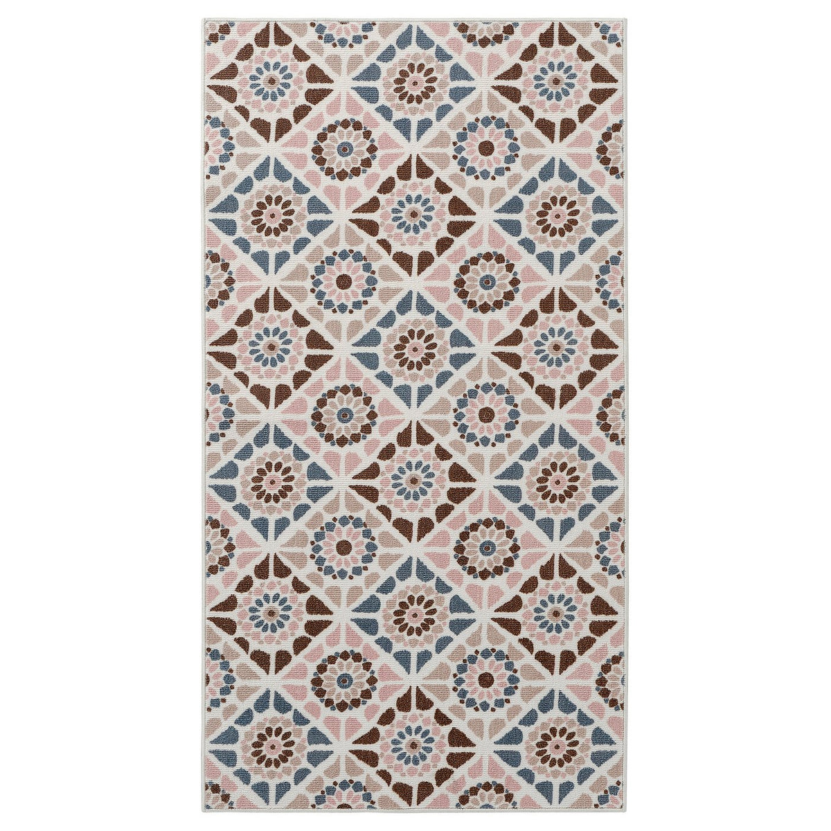 SJÖINGENJÖR rug, low pile, beige/brown, 80x150 cm