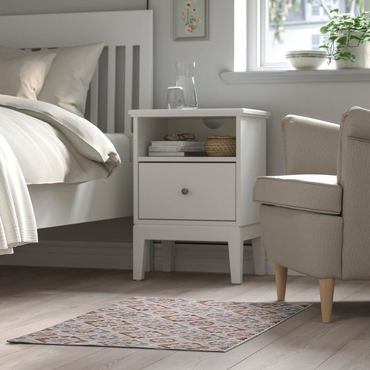 SJÖINGENJÖR rug, low pile, beige/brown, 60x90 cm