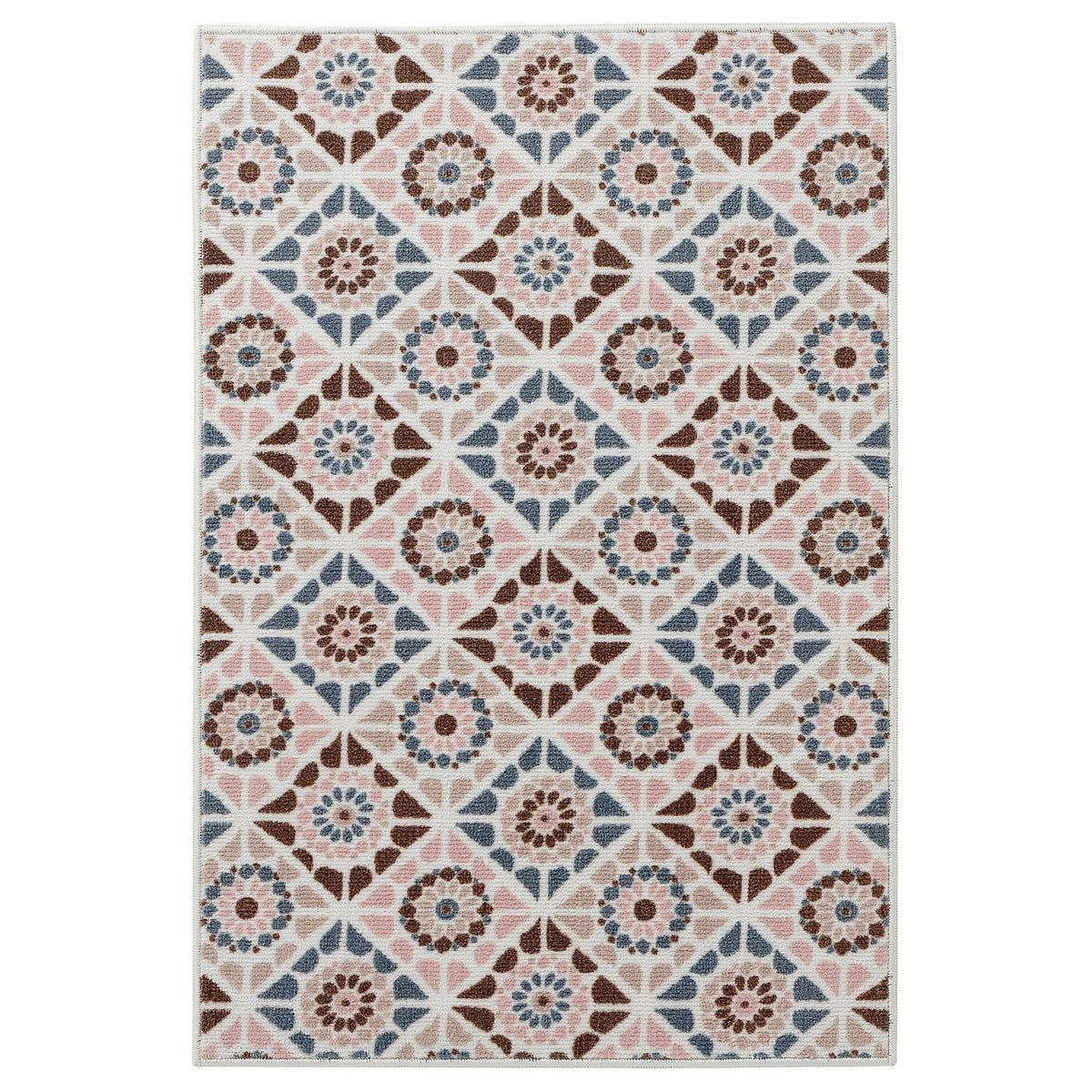 SJÖINGENJÖR rug, low pile, beige/brown, 60x90 cm