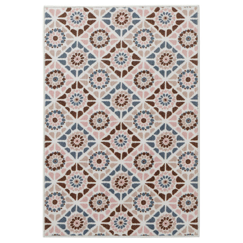 SJÖINGENJÖR rug, low pile, beige/brown, 60x90 cm