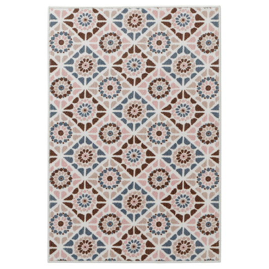 SJÖINGENJÖR rug, low pile, beige/brown, 60x90 cm
