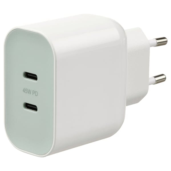 Ikea SJÖSS - Charger 45 W 2 USB ports, fast charging