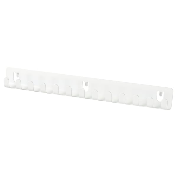 SKÅDIS hook rack, white, 28x3x2 cm