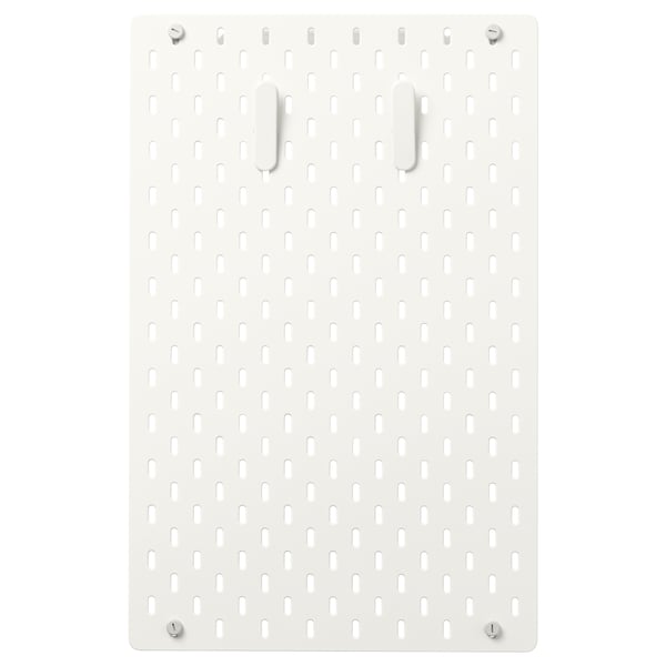 SKÅDIS pegboard combination, white, 36x56 cm