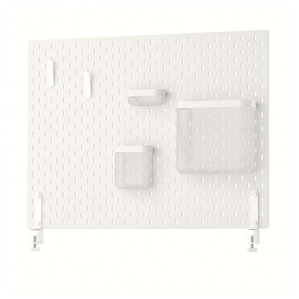 SKÅDIS - Pegboard combination, white, 76x56 cm