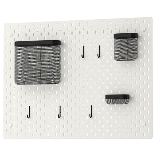 SKÅDIS - Storage panel combination, white,76x56 cm