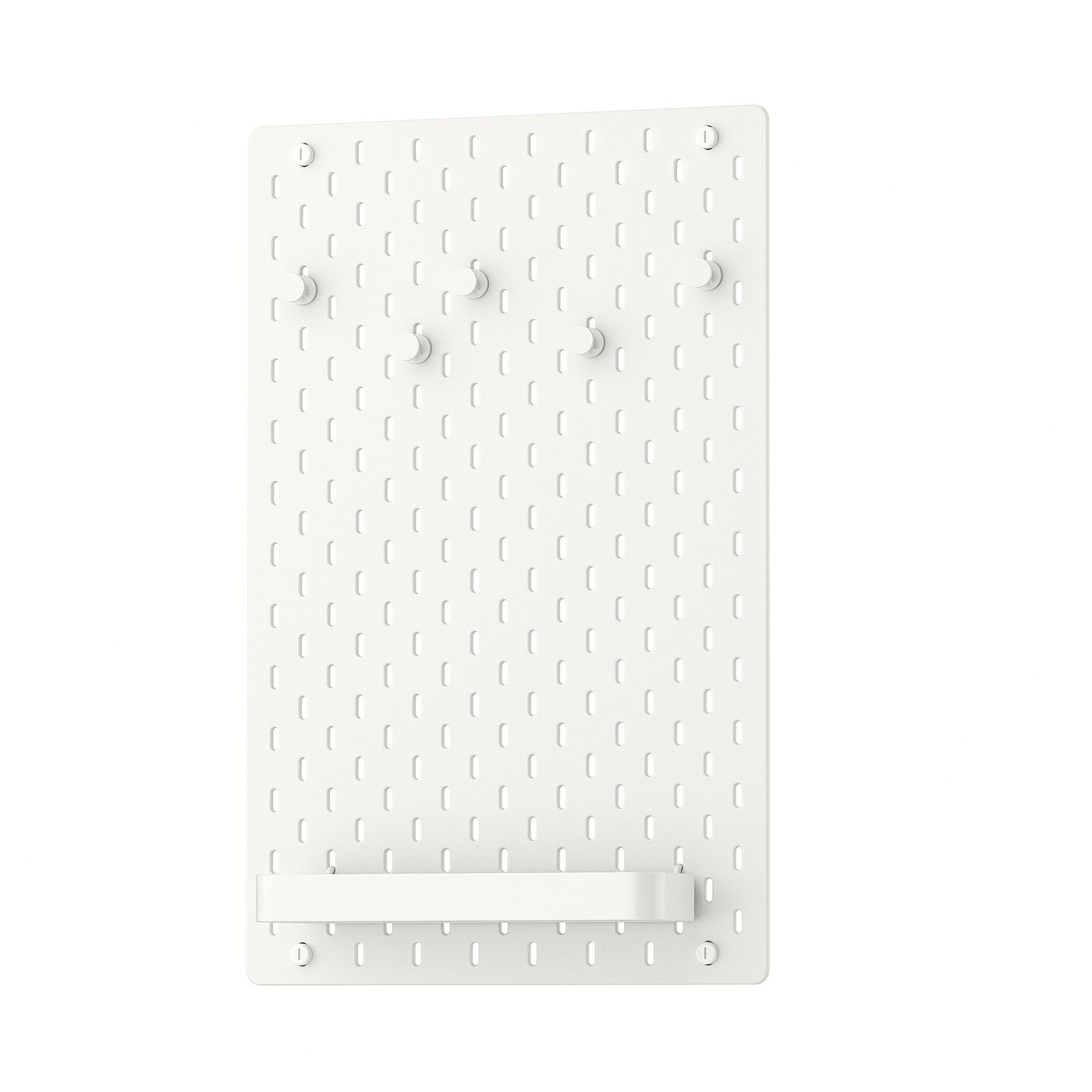 SKÅDIS pegboard combination, white, 36x56 cm