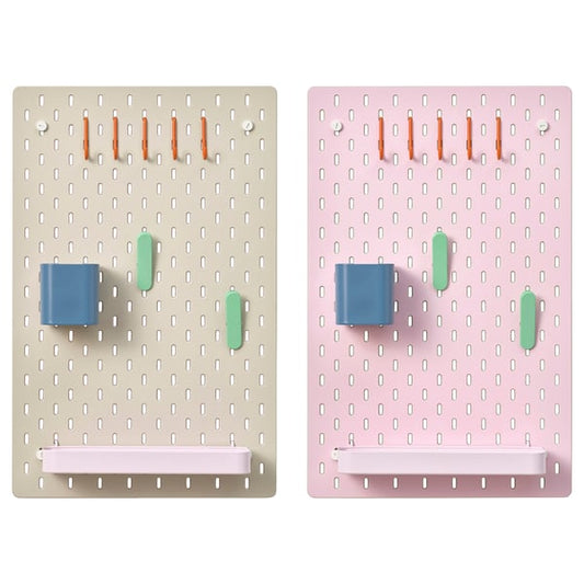 SKÅDIS - Storage panel combination, multicoloured,36x56 cm