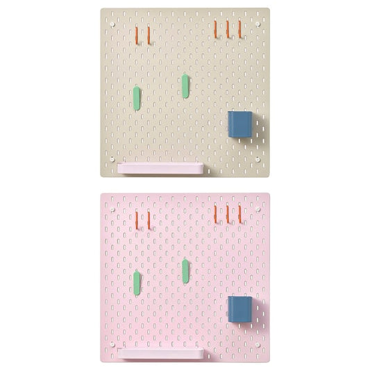 SKÅDIS - Storage panel combination, multicoloured,56x56 cm