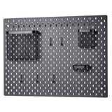 SKÅDIS pegboard combination, black, 76x56 cm