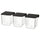 SKÅDIS - SKÅDIS Container with lid, transparent/black