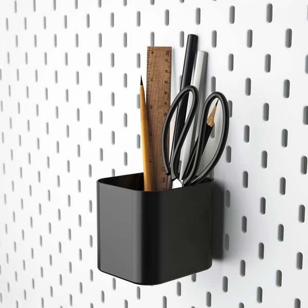 SKÅDIS container, black, 7.5x8x9 cm