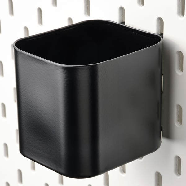 SKÅDIS container, black, 7.5x8x9 cm