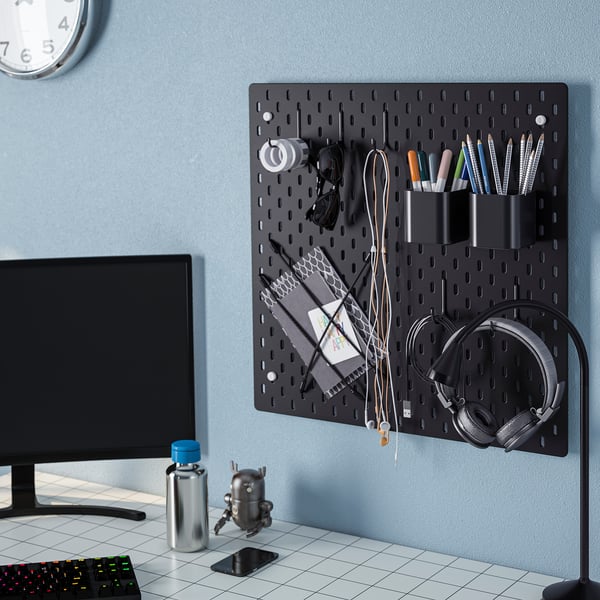 SKÅDIS container, black, 7.5x8x9 cm