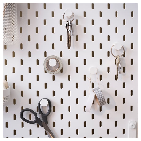 SKÅDIS - SKÅDIS Hook, white, 19 mm