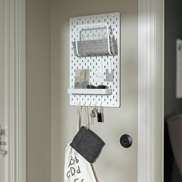 SKÅDIS hook, white, 5 pack