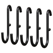 SKÅDIS hook, black, 5 pack