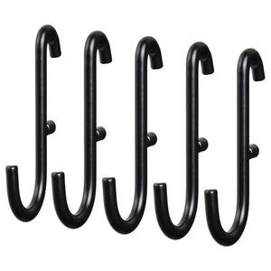 SKÅDIS hook, black, 5 pack