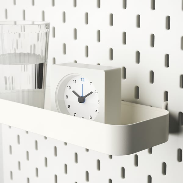 SKÅDIS shelf, white, 28x3x9 cm