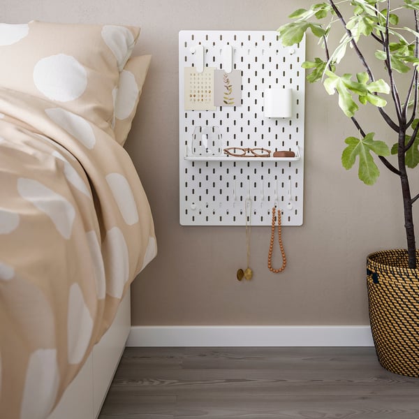 SKÅDIS display shelf, white, 32 cm