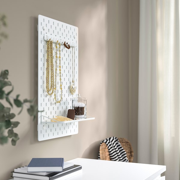 SKÅDIS display shelf, white, 32 cm