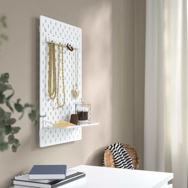 SKÅDIS display shelf, white, 32 cm