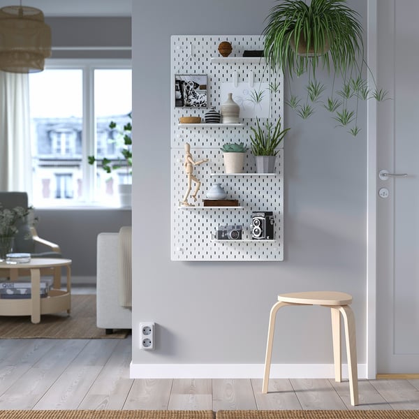 SKÅDIS display shelf, white, 32 cm