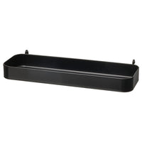 SKÅDIS shelf, black, 28x3x9 cm