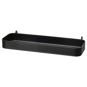 SKÅDIS shelf, black, 28x3x9 cm