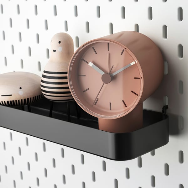 SKÅDIS shelf, black, 28x3x9 cm