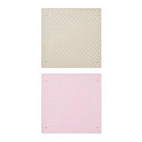 SKÅDIS pegboard, beige/pink, 56x56 cm