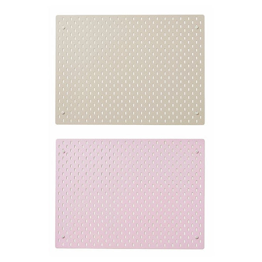 SKÅDIS - Storage panel, beige/pink,76x56 cm