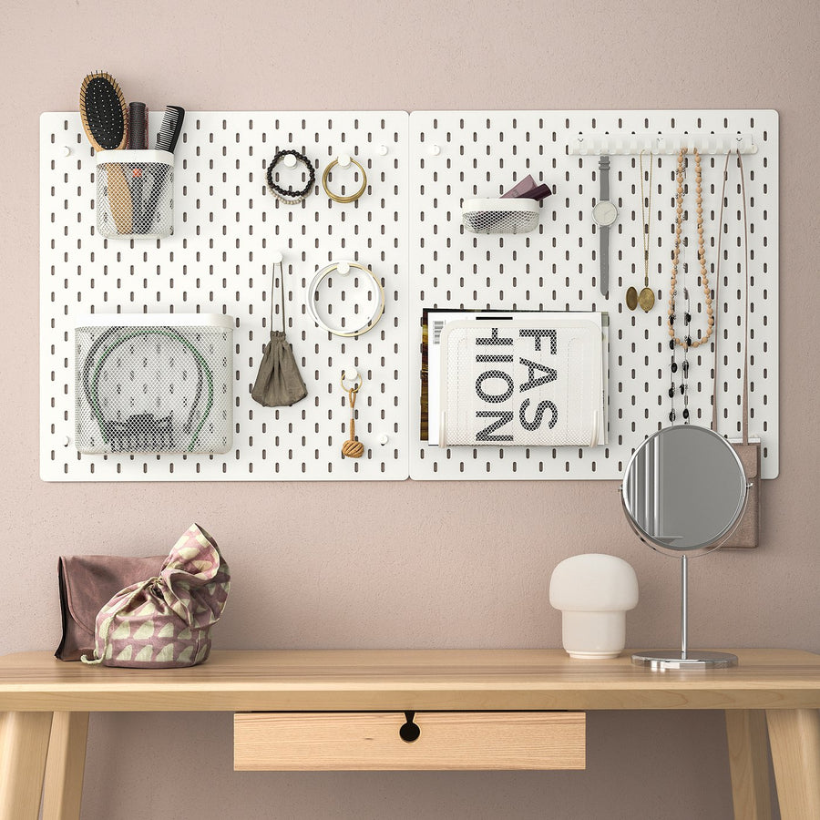 SKÅDIS pegboard, white, 56x56 cm
