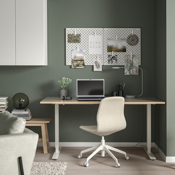 SKÅDIS pegboard, white, 56x56 cm