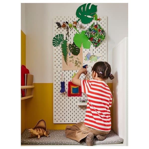 Ikea SKÅDIS - Pegboard, white, 56x56 cm