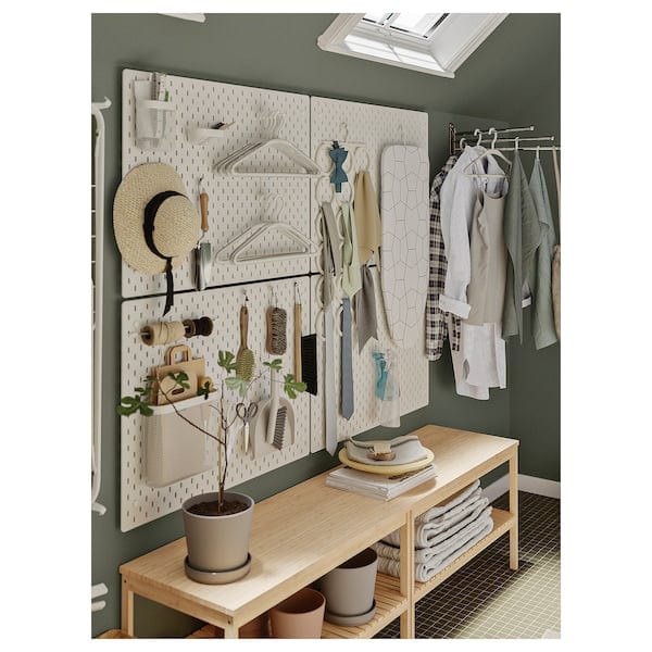 Ikea SKÅDIS - Pegboard, white, 76x56 cm