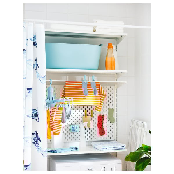 SKÅDIS - SKÅDIS Pegboard, white, 76x56 cm