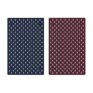 SKÅDIS pegboard, double sided/dark grey-blue dark lilac-red, 36x56 cm