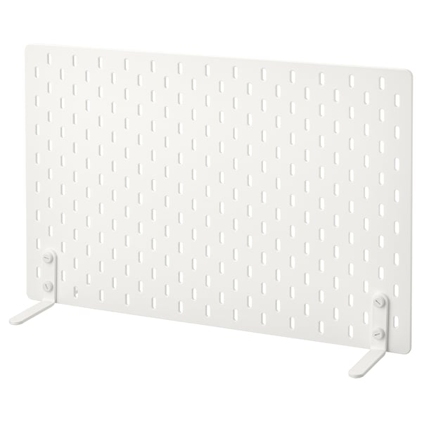 SKÅDIS freestanding peg board, white, 56x37 cm
