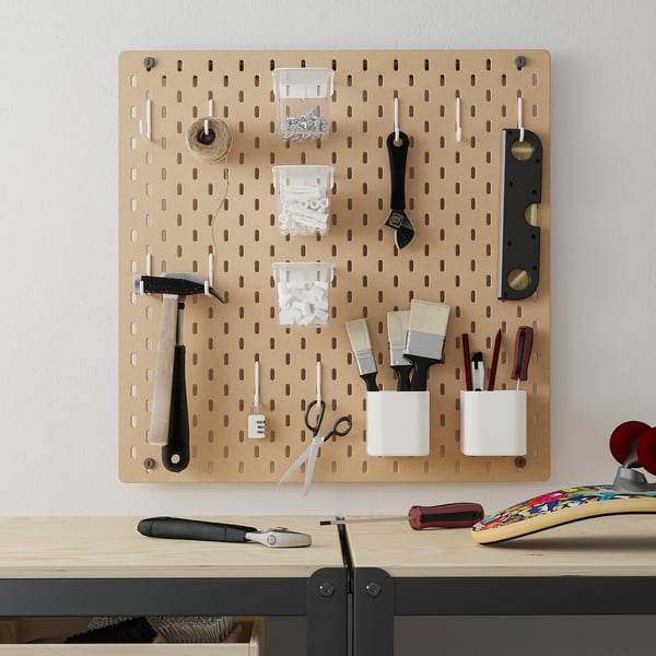 SKÅDIS pegboard, wood