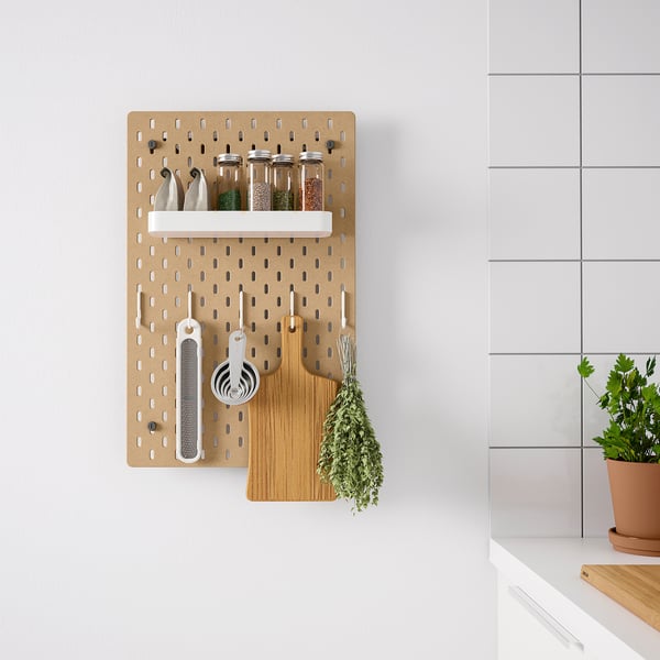 SKÅDIS Storage panel - wood 36x56 cm , 36x56 cm