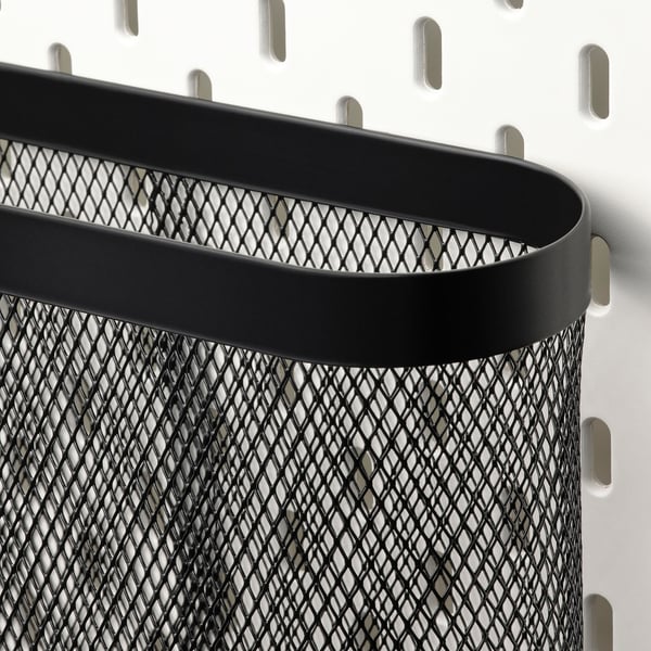 SKÅDIS storage basket, set of 3, black