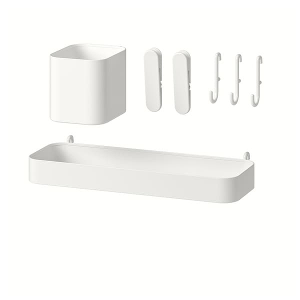 Ikea SKÅDIS - 7-piece accessories set, white