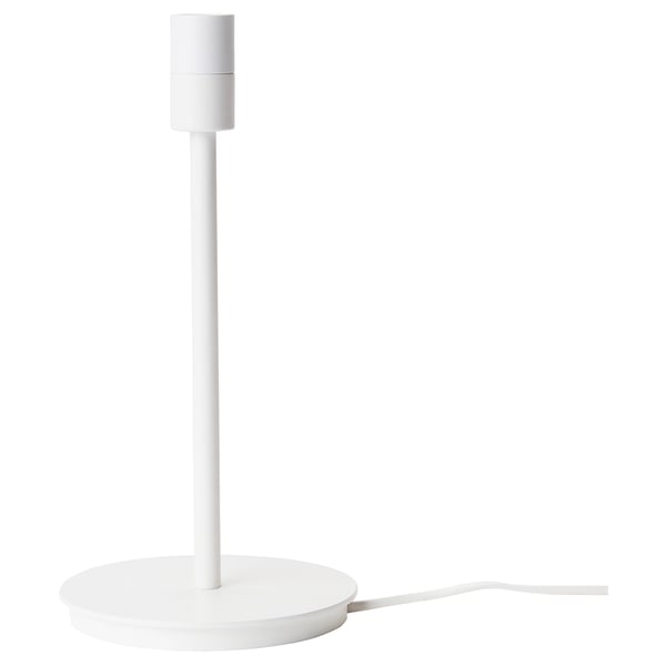 SKAFTET table lamp base, white, 30 cm