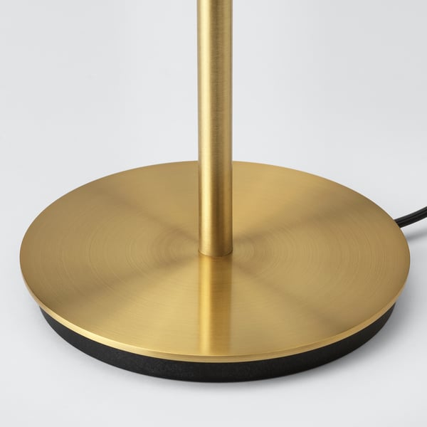 SKAFTET table lamp base, brass-colour, 30 cm