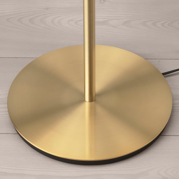 SKAFTET floor lamp base, brass-colour, 29 cm