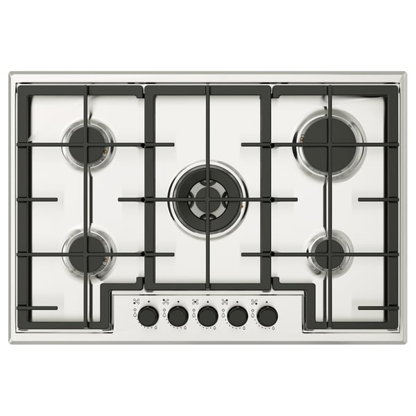 SKÅLAN gas hob, IKEA 500 stainless steel, 74 cm