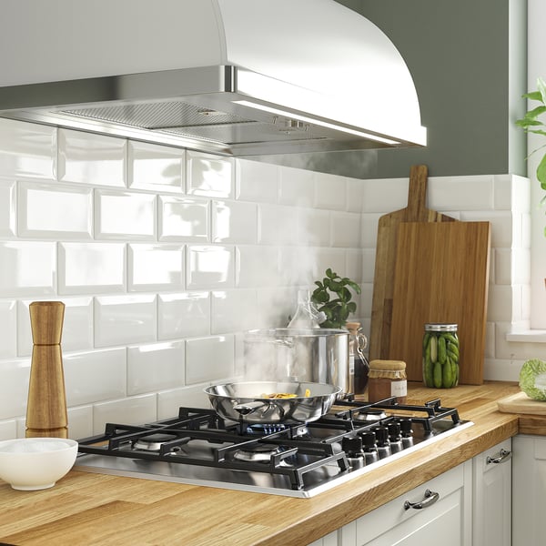 SKÅLAN gas hob, IKEA 500 stainless steel, 74 cm