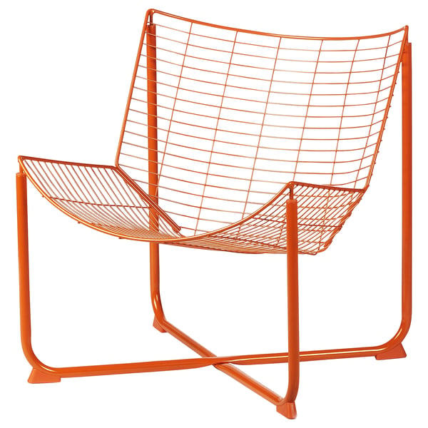 SKÅLBODA armchair, orange, 64x71x69 cm